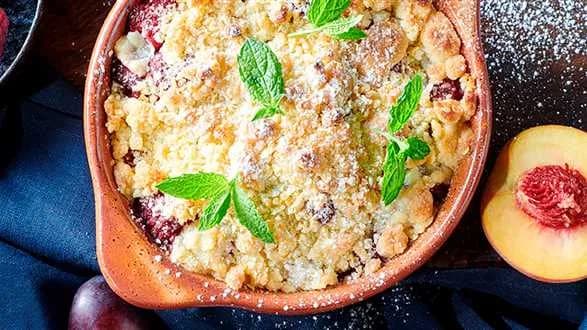 KLASYCZNA KRUSZONKA I ZAPIEKANE BRZOSKWINIE