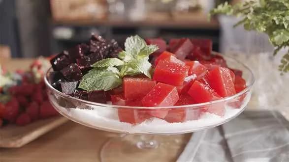 Agarowe galaretki jagodowe