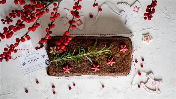Bezglutenowy keks świąteczny