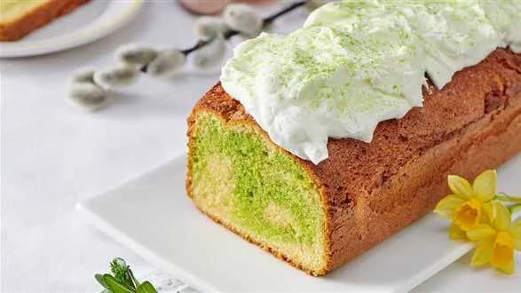 Babka z herbatą matcha