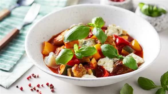 Ratatouille z sosem cytrynowo-pomidorowym