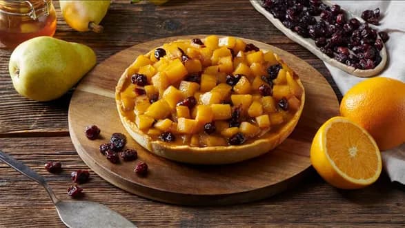 Tarta dyniowa z karmelizowanymi gruszkami