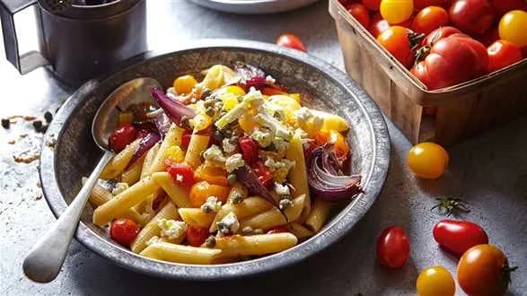 Makaron z pieczonymi pomidorami