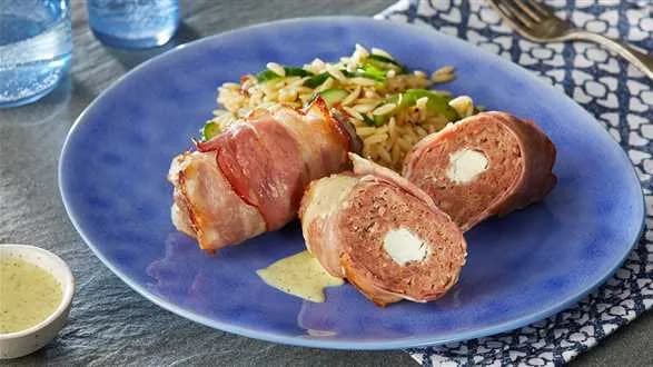 Greckie kotleciki nadziewane fetą